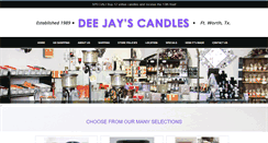 Desktop Screenshot of deejayscandles.com